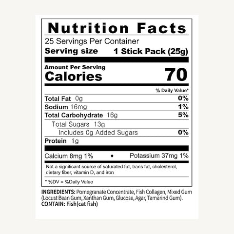 Korean Collagen Jelly Sticks (Pomegranate) - 10 Sticks