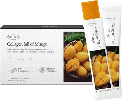 Korean Collagen Jelly Sticks (Mango) - 10 Sticks
