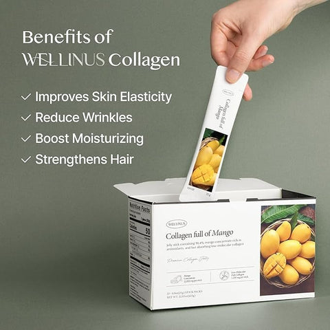 Korean Collagen Jelly Sticks (Mango) - 10 Sticks