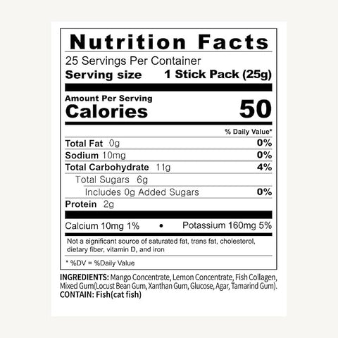 Korean Collagen Jelly Sticks (Mango)