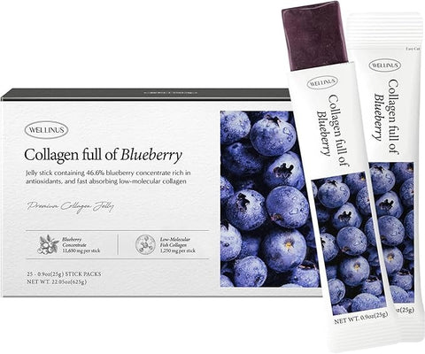 Korean Collagen Jelly Sticks (Blueberry)